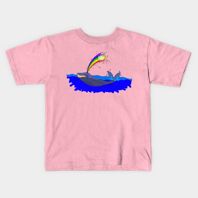 Shootin' Rainbows Out Your Blowhole in the Sunshine Kids T-Shirt by ptowndanig